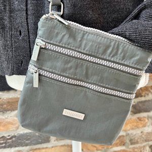 FIRM!  Baggallini Grey Crossbody Purse